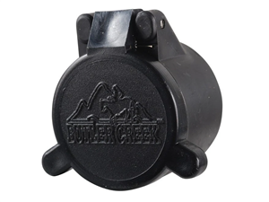 BUTLER CREEK "Traditional" Flip Open Objective Scope Cover Black, #5, (Fits 1.387"/ 35.20mm Outside Obj)