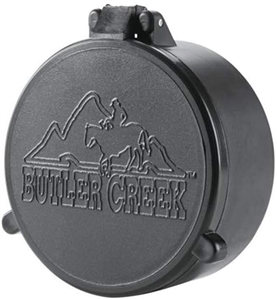 BUTLER CREEK "Traditional" Flip Open Objective Scope Cover Black, #33, (Fits 2.043/51.90mm Outside Obj)