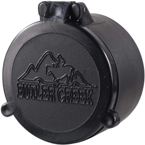 BUTLER CREEK "Traditional" Flip Open Objective Scope Cover Black, #40, (Fits 2.250-Inch 57.20mm Outside Obj)