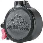 BUTLER CREEK "Traditional" Flip Open Eyepiece Scope Cover Black, #2, (Fits 1.225"/31.10mm)