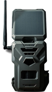 SPYPOINT Flex-S-Dark Solar Cellular Trail Camera – Built-in Solar Panel, 40MP Photos, 1080p Videos + Sound, No-Glow Game Camera, Night Vision, Motion Activated Trail Cam