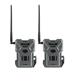 SPYPOINT FLEX-DARK w/ 2 SD Card, 40MP Photos, 1080p Video + Sound, No-Glow Game Camera, Hunting Night Vision, Motion Activated,100ft Detection Celluar Trail Camera - Twin Pack
