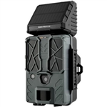 SPYPOINT FORCE-PRO-S 2.0 Solar Non-Cellular, Integrated Solar Panel, 0.2S Trigger Speed,110 ft Detection Range, 4K/2K/1080p Video Modes, 48MP Photos, Internal Battery Supply Trail Camera