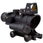 TRIJICON ACOG 4x32mm Thumbscrew Mount, Red Crosshair, Auto LED 3.25 MOA Red Dot RMR Type 2 & .223/5.56 BDC Reticle
