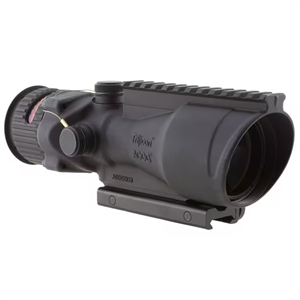 TRIJICON ACOG 6x48mm BAC .50 BMG, BAC, Thumbscrew Mount, Tritium IL Red Chevron Reticle, w/ TA75 Adapter