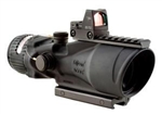 TRIJICON ACOG 6x48mm BAC,Thumbscrew Mount,  Illuminated Red Chevron .308 Ballistic Reticle 6.5 MOA RMR Sight and TA75 Adapter