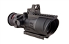 ACOG 6x48 Machine Gun Optic, Dual Illuminated Red Chevron .223 Ballistic Reticle, 6.5 MOA RMR® Sight, and TA75 Mount