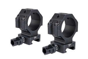 Trijicon SCOPE RINGS W/ Q-LOC - BLACK, TALL, FITS 30MM TUBES, 1.3"H