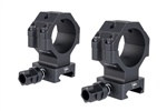 Trijicon SCOPE RINGS W/ Q-LOC - BLACK, EXTRA TALL, FITS 30MM TUBES, 1.4"H