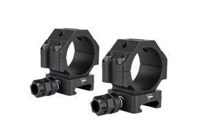 Trijicon SCOPE RINGS W/ Q-LOC - BLACK, LOW, FITS 35MM TUBES, 1"H